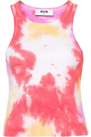 Msgm Canotta con fantasia tie dye