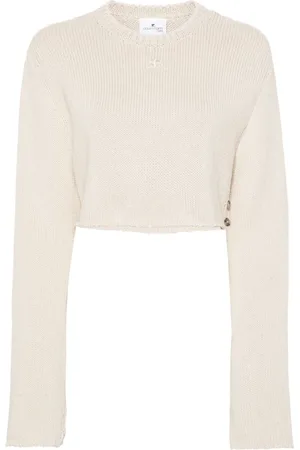Courrèges Maglione corto con ricamo