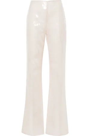 Alberta Ferretti Pantaloni a palazzo con paillettes