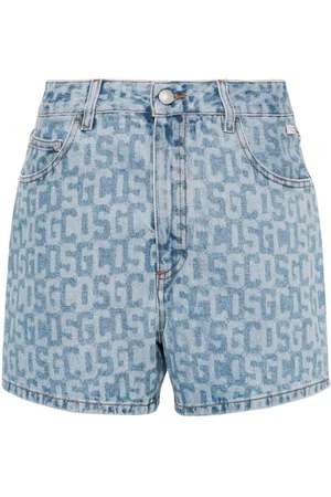 GCDS Shorts denim a vita alta