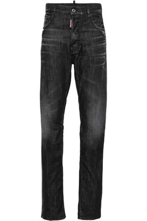 Dsquared2 Jeans dritti con effetto vissuto