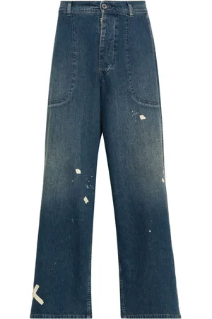 Maison Margiela Jeans dritti a vita bassa