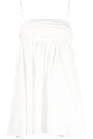 Reformation Abito corto Catarina con ruches