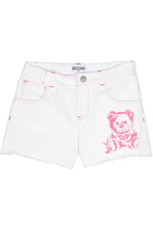 Moschino Shorts denim con cuciture a contrasto