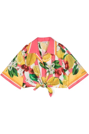 Dolce & Gabbana Blusa Italian Holiday crop