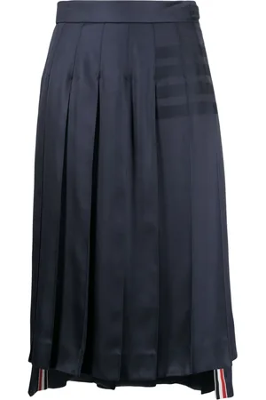 Thom Browne Gonna midi plissettata