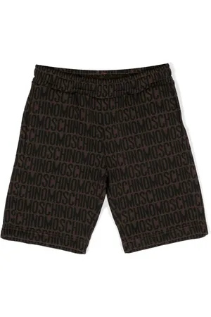 Moschino Shorts sportivi con stampa monogramma