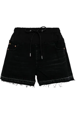 SACAI Bermuda denim con coulisse