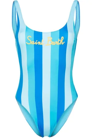 Costume da bagno da uomo con stampa bandana blu – MC2 Saint Barth