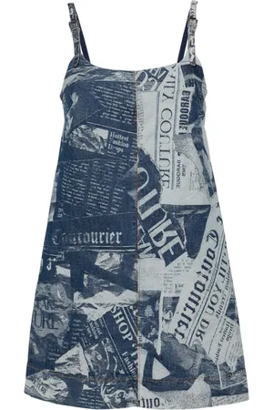 VERSACE Abito corto denim Magazine
