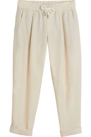 Brunello Cucinelli Pantaloni affusolati con vita elasticizzata
