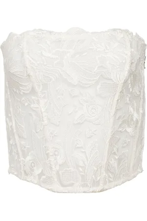 FLEUR DU MAL Corsetto Lola con ricamo