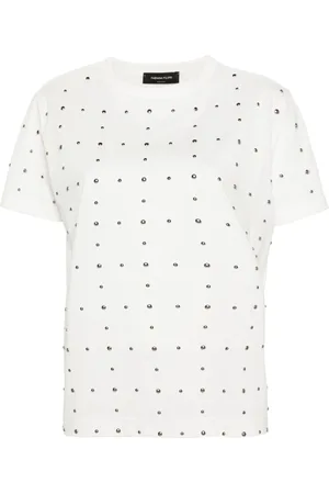Fabiana Filippi T-shirt con borchie