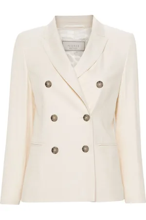 PESERICO SIGN Blazer doppiopetto con revers a lancia