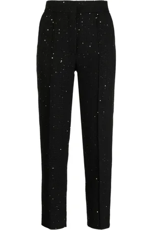 Elie saab Pantaloni crop a vita alta