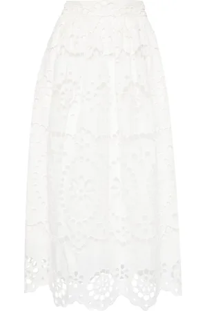 ZIMMERMANN Gonna Lexi midi con ricamo