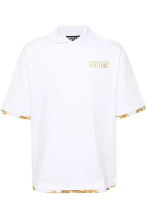 VERSACE Polo con ricamo logo