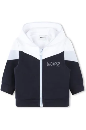 HUGO BOSS Set felpa e pantaloni con design color-block