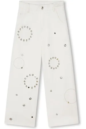 Chloé Pantaloni con occhielli
