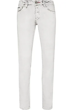 Philipp Plein Jeans skinny con stampa Skull