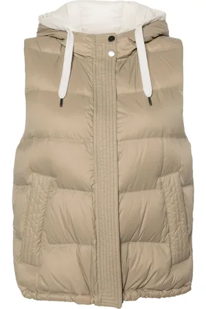 Brunello Cucinelli Gilet imbottito con cappuccio
