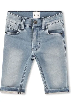 HUGO BOSS Jeans dritti con applicazione