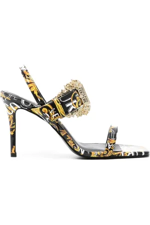 VERSACE Sandali Emily 85mm con stampa barocca