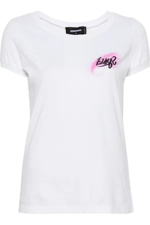 Dsquared2 T-shirt Scoop con stampa