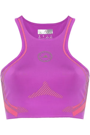 adidas Top crop con maniche rimovibili