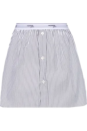 HOMMEGIRLS Minigonna svasata a righe