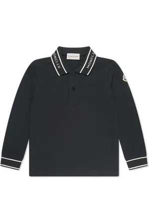 Moncler Polo con logo jacquard