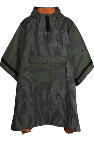 MOSTLY HEARD RARELY SEEN Poncho con stampa camouflage