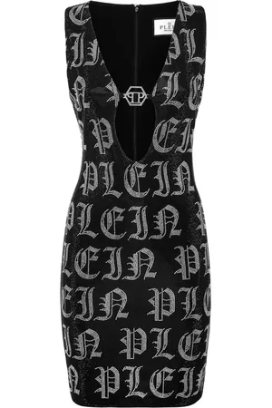 Philipp Plein Abito corto con strass Gothic Plein