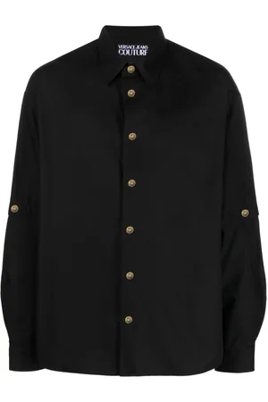 VERSACE Camicia con bottoni goffrati