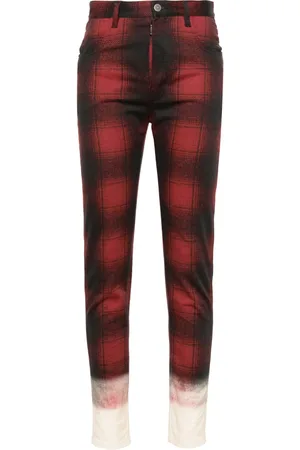 Maison Margiela Pantaloni affusolati tartan