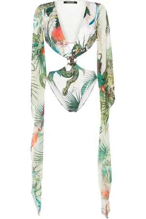 Roberto Cavalli Costume da bagno con stampa Jungle