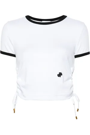 Patou T-shirt a coste con dettaglio cut-out