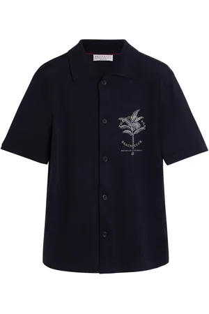 Brunello Cucinelli Camicia con ricamo