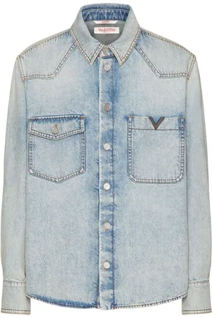 VALENTINO GARAVANI Camicia denim con dettaglio cut-out