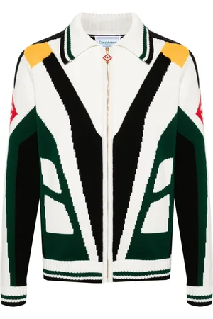 Casablanca Cardigan con intarsio