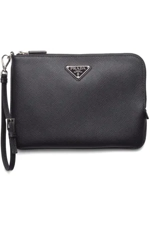 Prada Clutch con logo triangolare