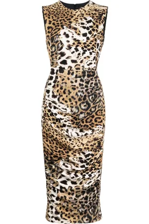 Roberto Cavalli Abito midi con stampa