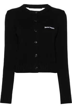 Palm Angels Cardigan crop con ricamo