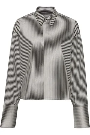 Ami Camicia crop a righe