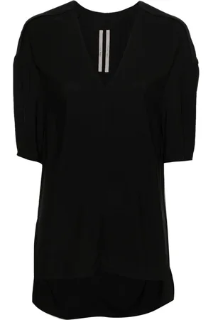 Rick Owens Blusa con scollo a V e spalle basse