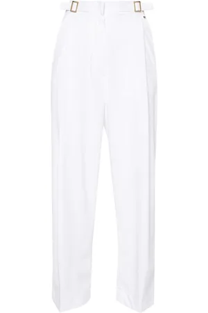 HERNO Pantaloni dritti con fibbia