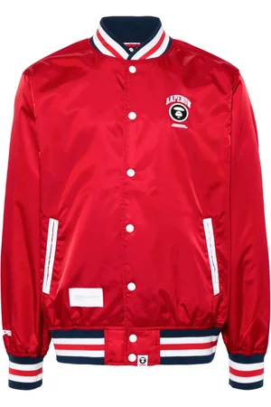 A Bathing Ape Bomber con dettaglio a righe
