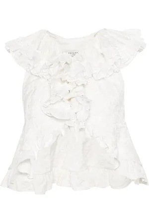 Serafini Blusa con effetto jacquard