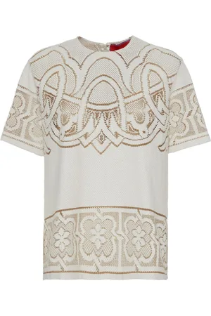 La DoubleJ T-shirt Lacey House con ricamo