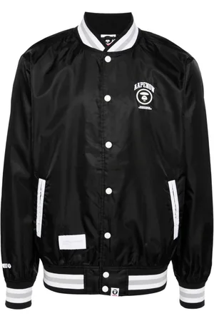 A Bathing Ape Bomber con dettaglio a righe